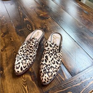 Sam Edelman Leopard Print Mules